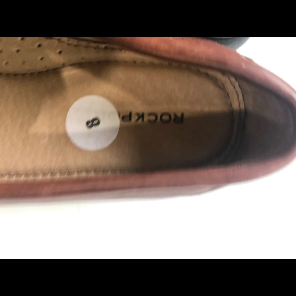 ROCKPORT‎ BROWN SLIP ON SHOES DRIVING MOCASSINS 8